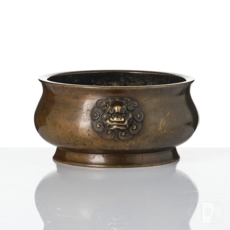 A bronze censer, - 图2